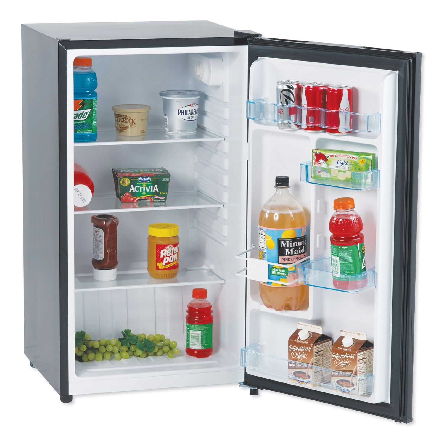 Avanti Black Counterhigh All Refrigerator, 3.2 Cubic Feet Capacity
