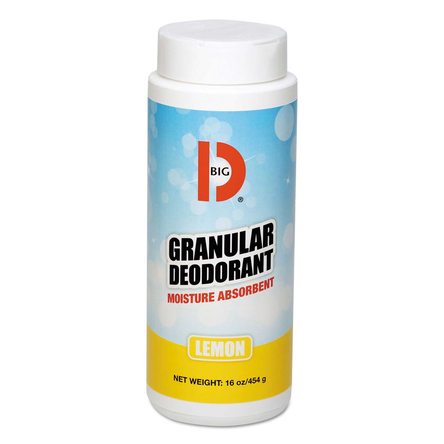 Big D Industries Lemon Granular Deodorant, 16 Ounce Shaker Can -- 12 per case
