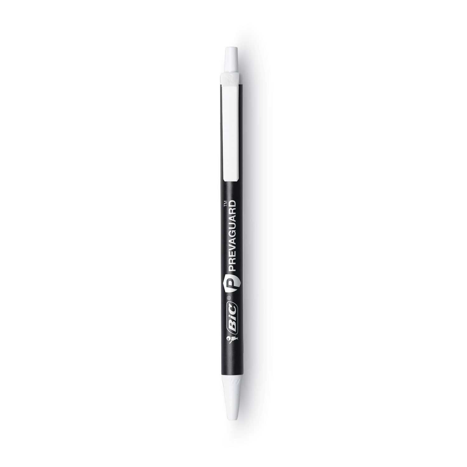 BIC PrevaGuard Black Barrel Medium 1 Mm Retractable Ballpoint Pen -- 12 per case