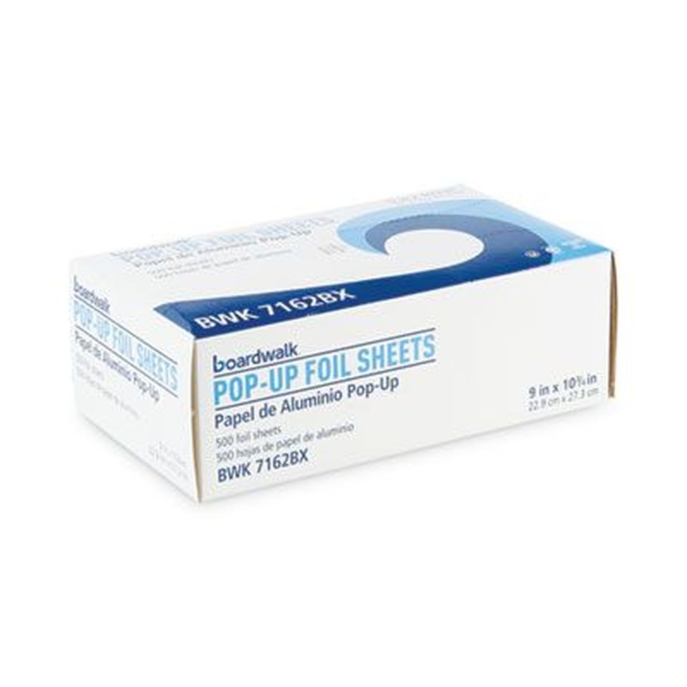 Boardwalk Standard Aluminium Pop-Up Foil Sheet, 9 x 10.75 inch -- 500 per box