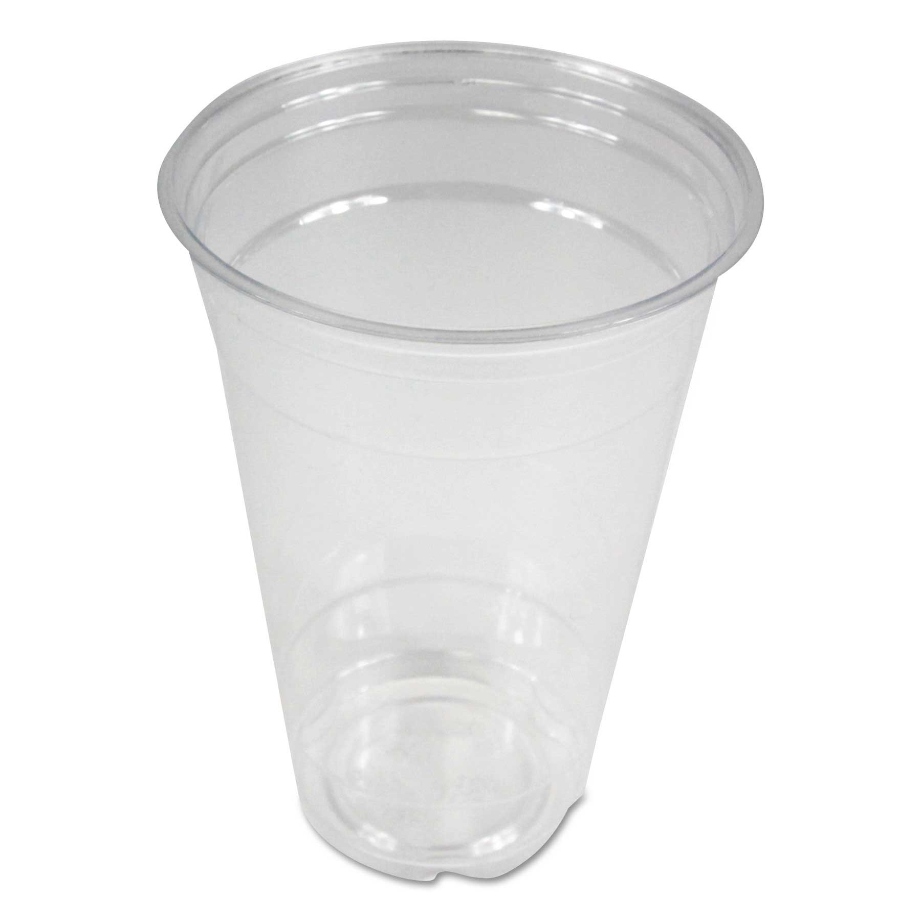 Boardwalk PET Clear Plastic Cold Cups, 20 Ounce -- 1000 per case