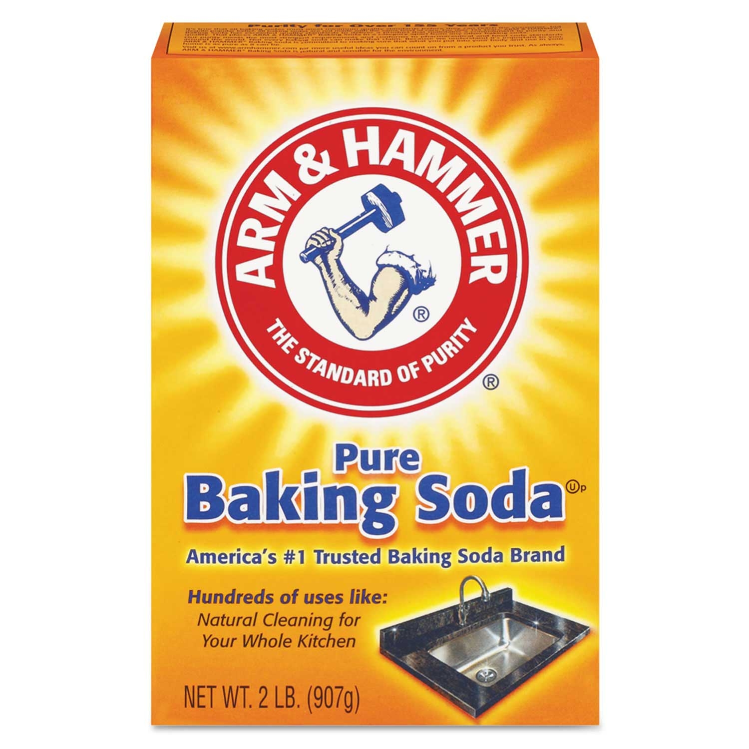 Arm and Hammer Pure Baking Soda, 2 Pound -- 12 per case