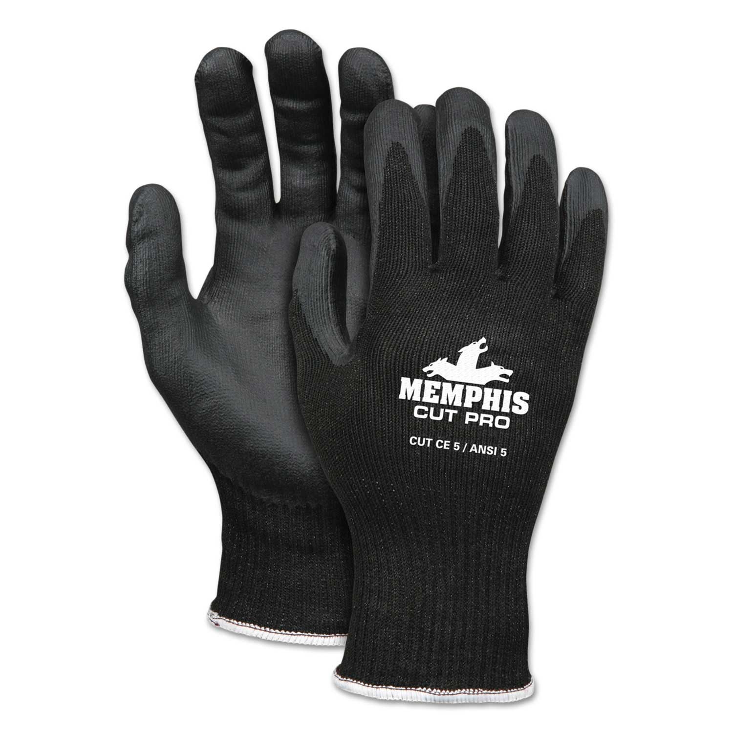 MCR Safety Cut Pro 92720NF Extra Large Black HPPE/Nitrile Foam Gloves, 10 inch Length -- 1 pair