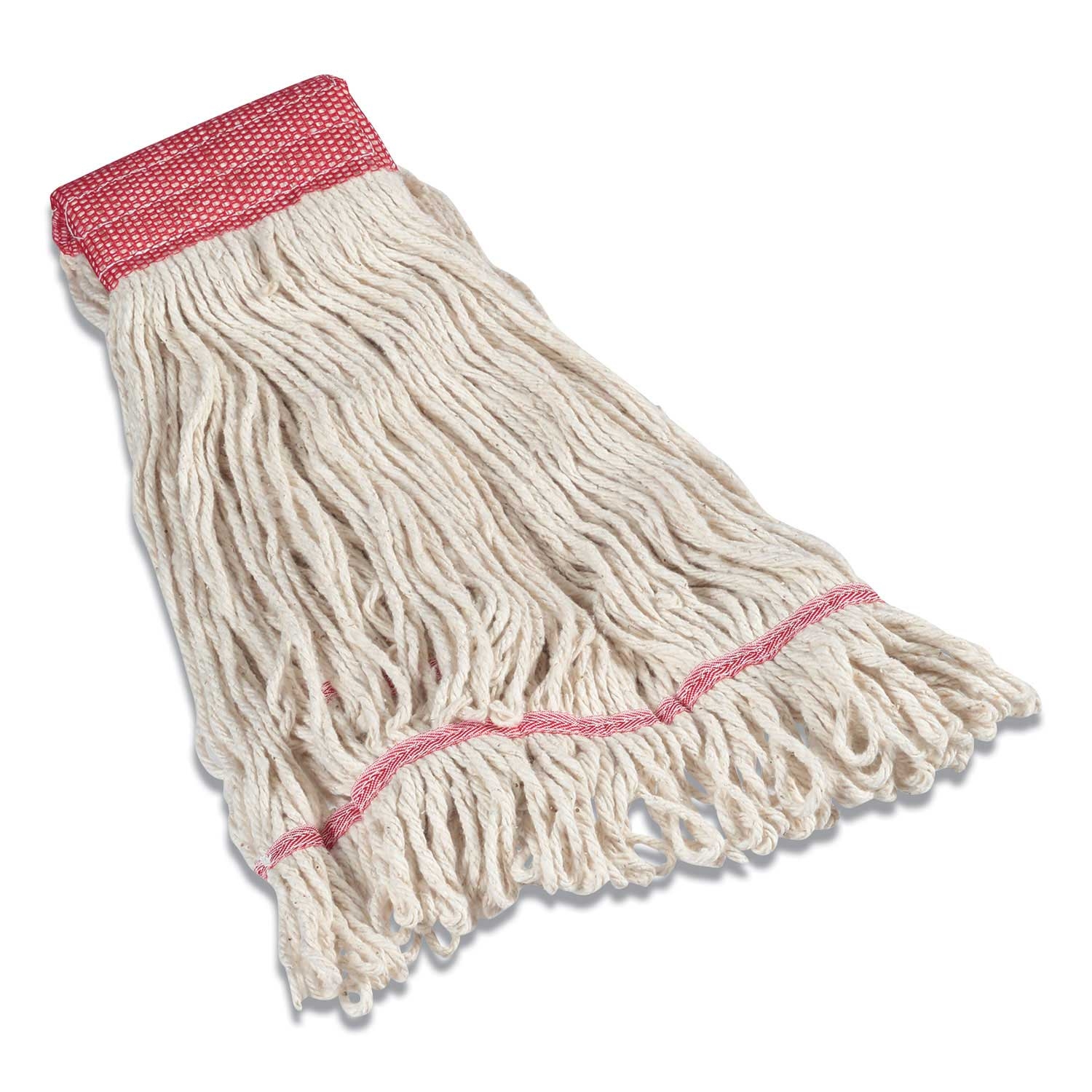 Coastwide Professional White Large Cotton Looped-End Wet Mop Head with 5 inch Headband