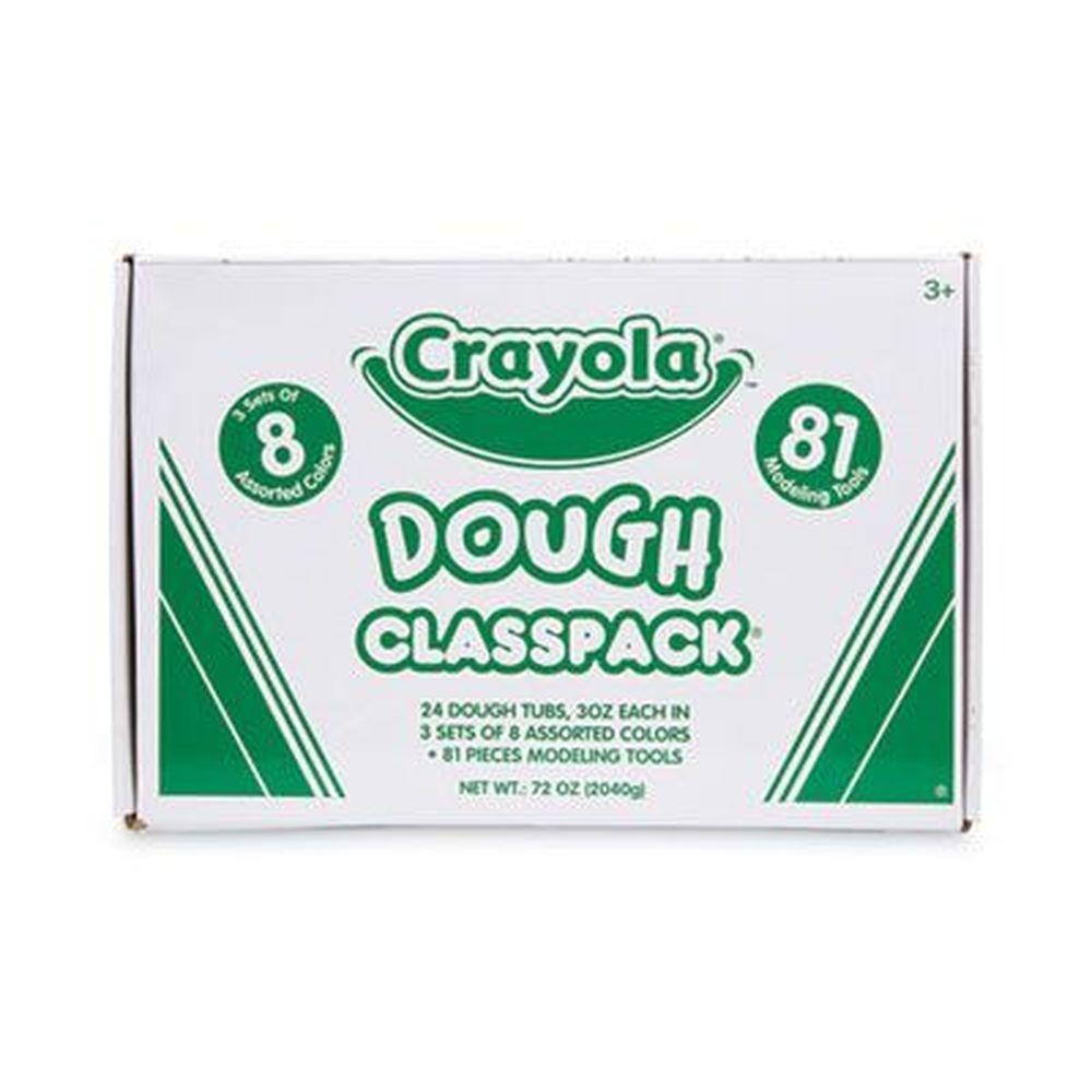 Crayola Eight Assorted Colors Dough Classpack Clay, 3 Ounce