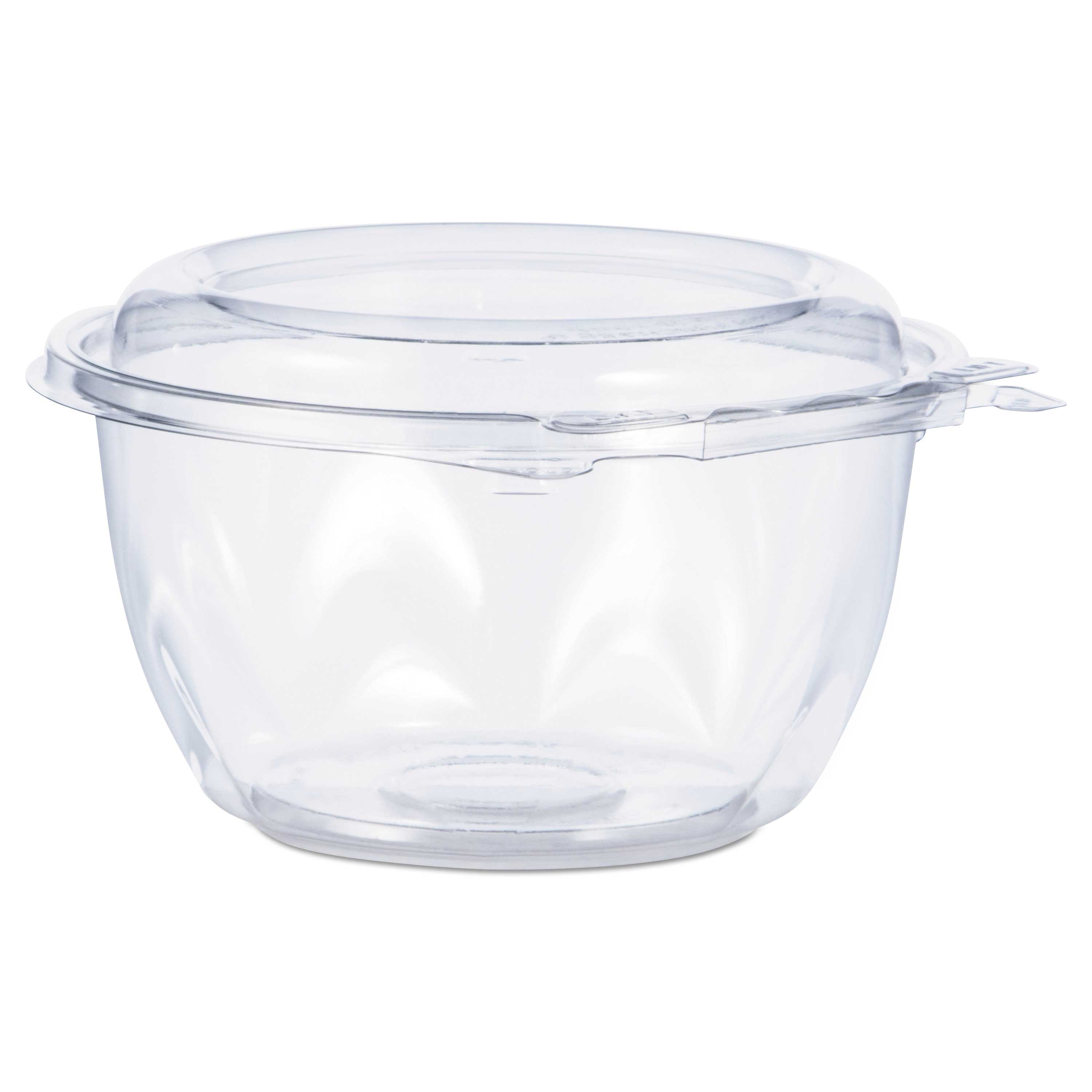 Dart SafeSeal PET Clear Tamper Resistant Tamper Evident Bowl with Dome Lid, 16 Ounce -- 240 per case