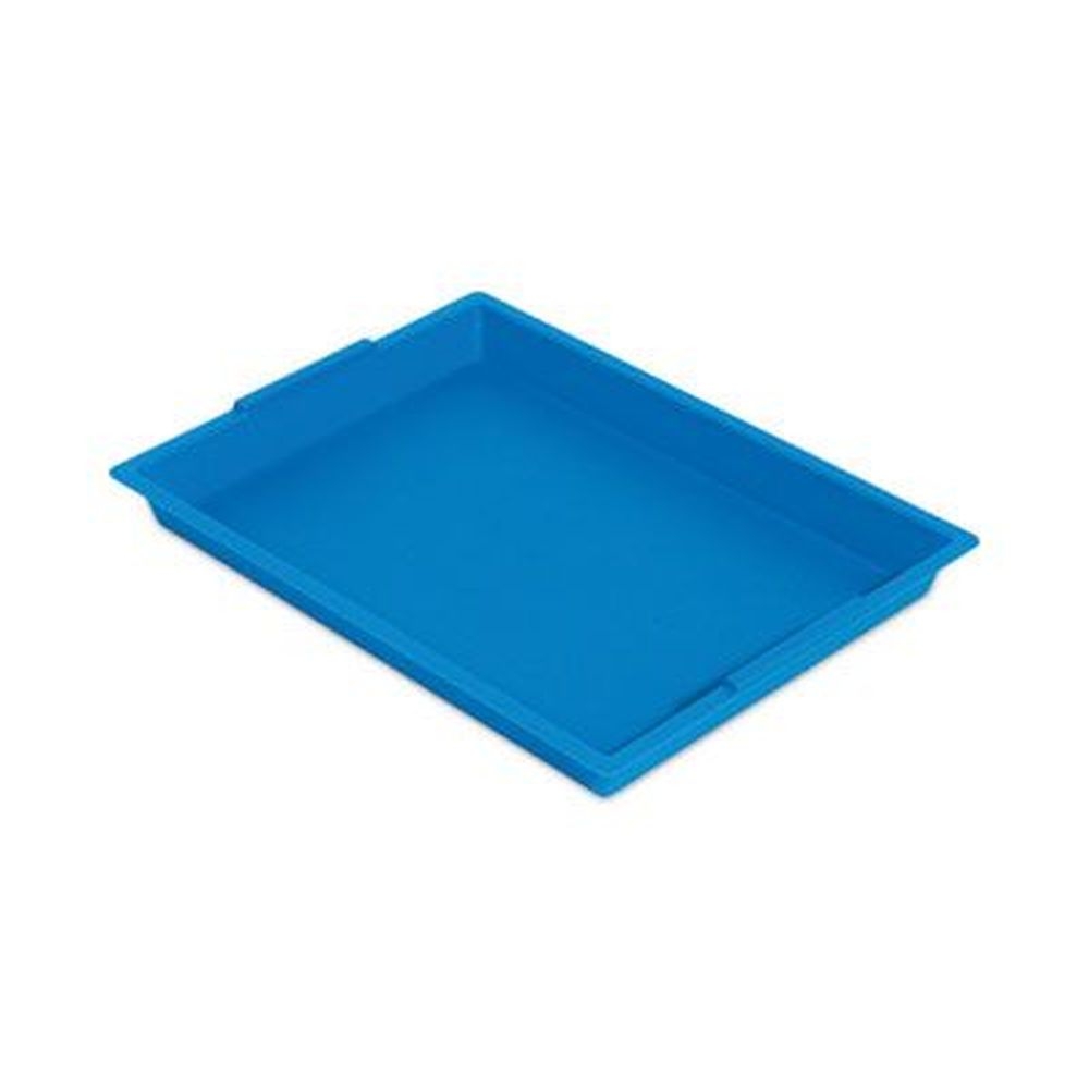 deflecto Blue Little Artist Antimicrobial Finger Paint Tray, 16 x 1.8 x 12 inch