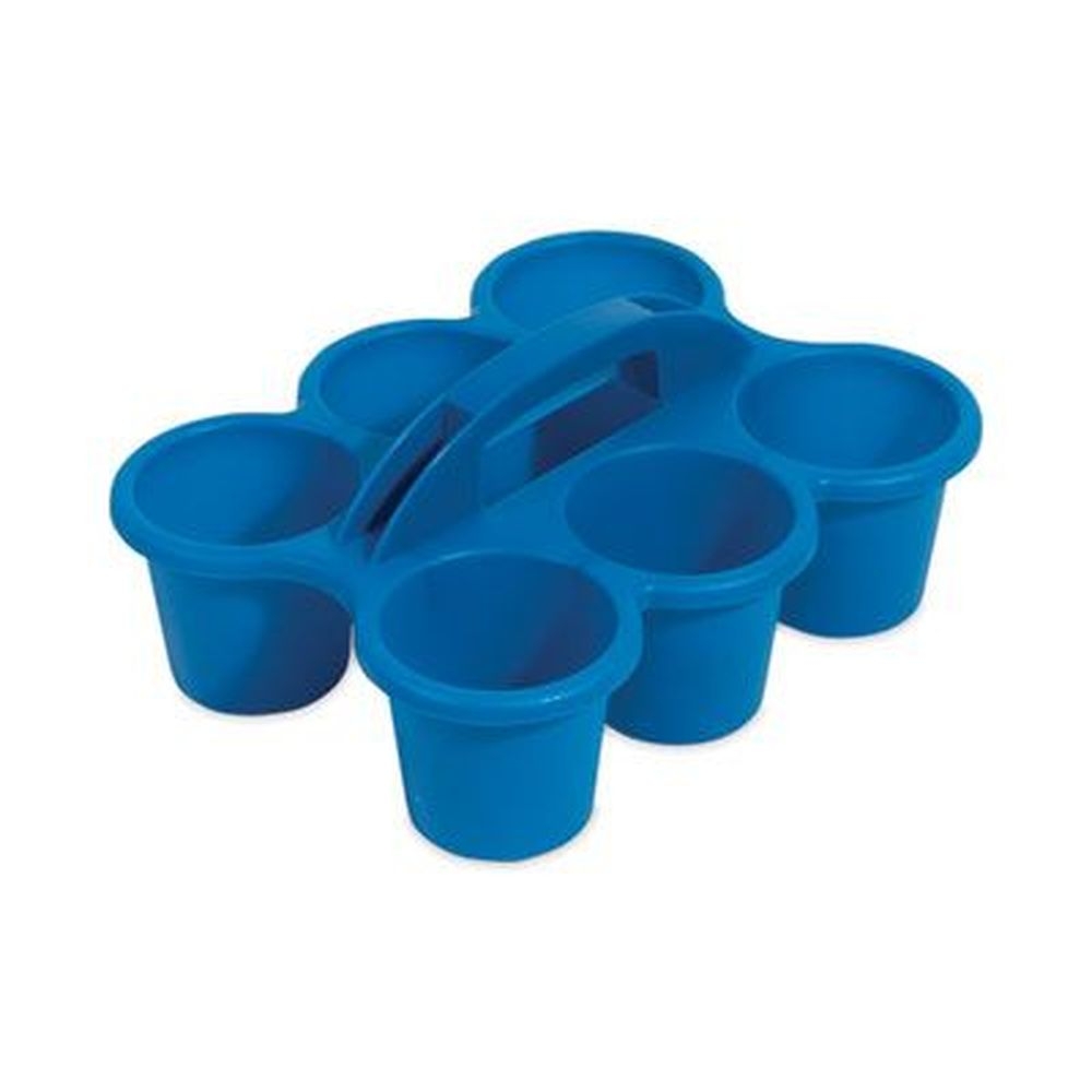 deflecto Blue Little Artist Antimicrobial Six Cup Caddy