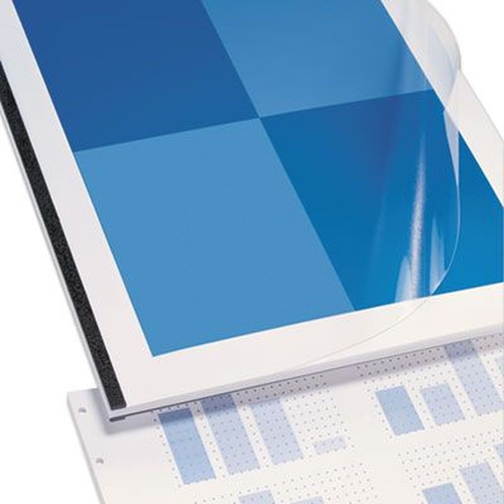 GBC VeloBind Clear Punched and Scored Presentation Cover, 11 x 8.5 inch -- 25 per pack