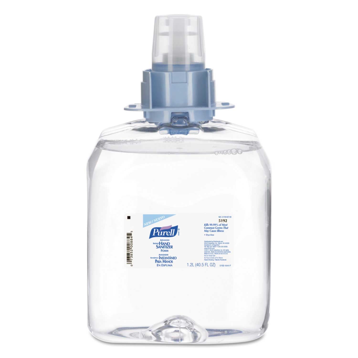 Purell Unscented Fmx-12 Refill Advanced Foam Hand Sanitizer, 1200 Milliliter