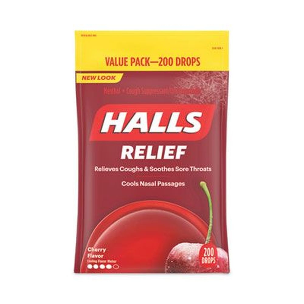 Halls Cherry Relief Menthol Cough Suppressant - Value Pack