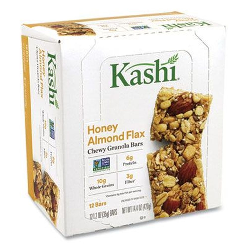 Kashi Honey Almond Flax Chewy Granola Bar, 1.2 Ounce Bar - 12 bars per box -- 2 boxes per pack