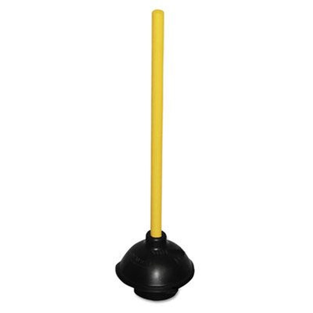 Impact Plunger with 20 inch Wood Handle, 6 inch Dia.