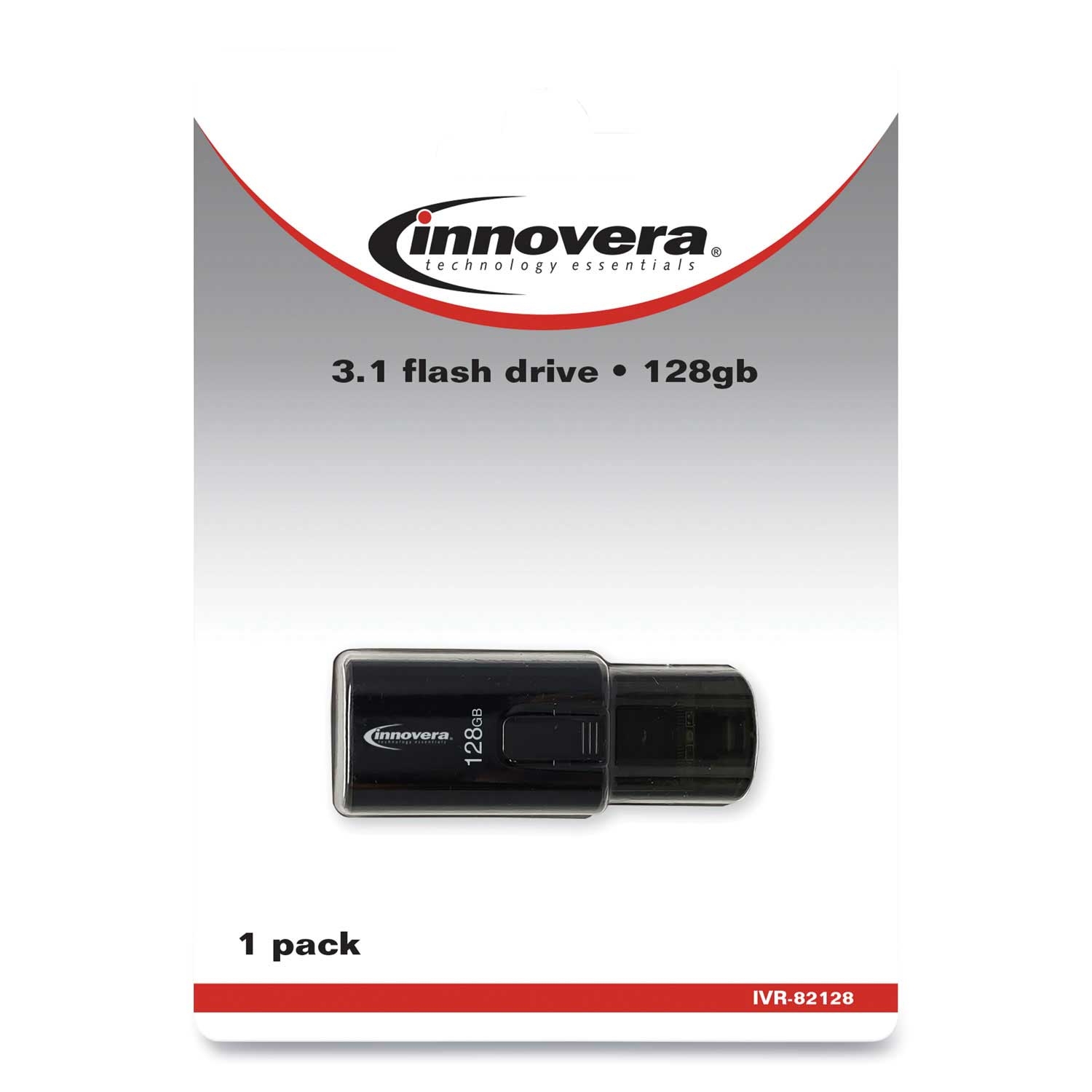 Innovera USB 3.0 Flash Drive, 128 GB Capacity