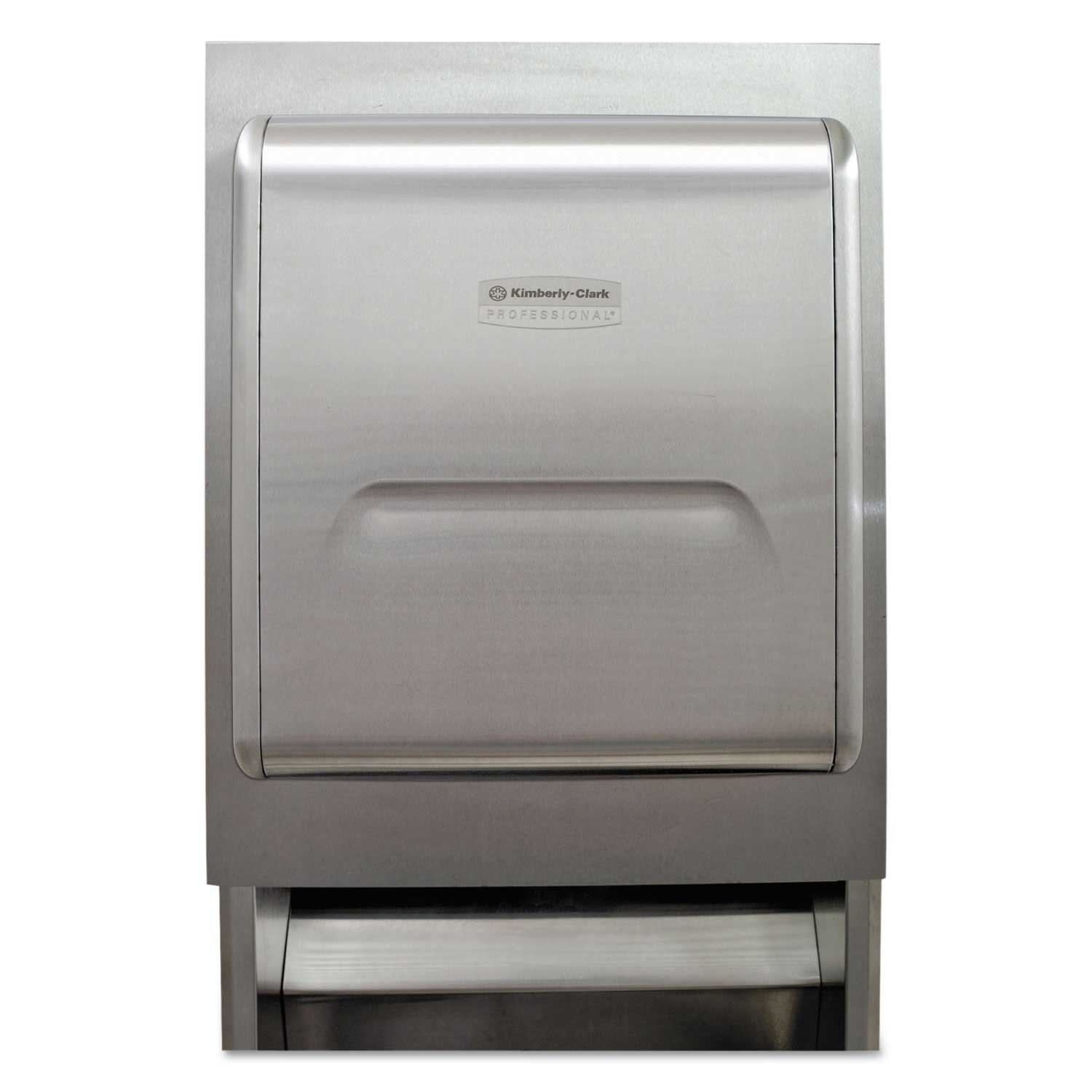 Kimberly Clark Stainless Steel Mod Recessed Dispenser Housing with Trim Panel, 11.13 x 4 x 15.37 inch