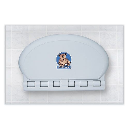 Koala Kare Gray Oval Wall Mounted Baby Changing Station, 34 x 21 inch