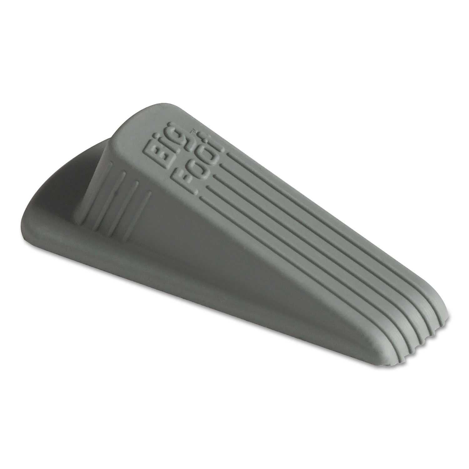 Master Caster Big Foot Gray No Slip Rubber Wedge Doorstop, 2.25 x 4.75 x 1.25 inch - 12 per pack -- 1 pack per case