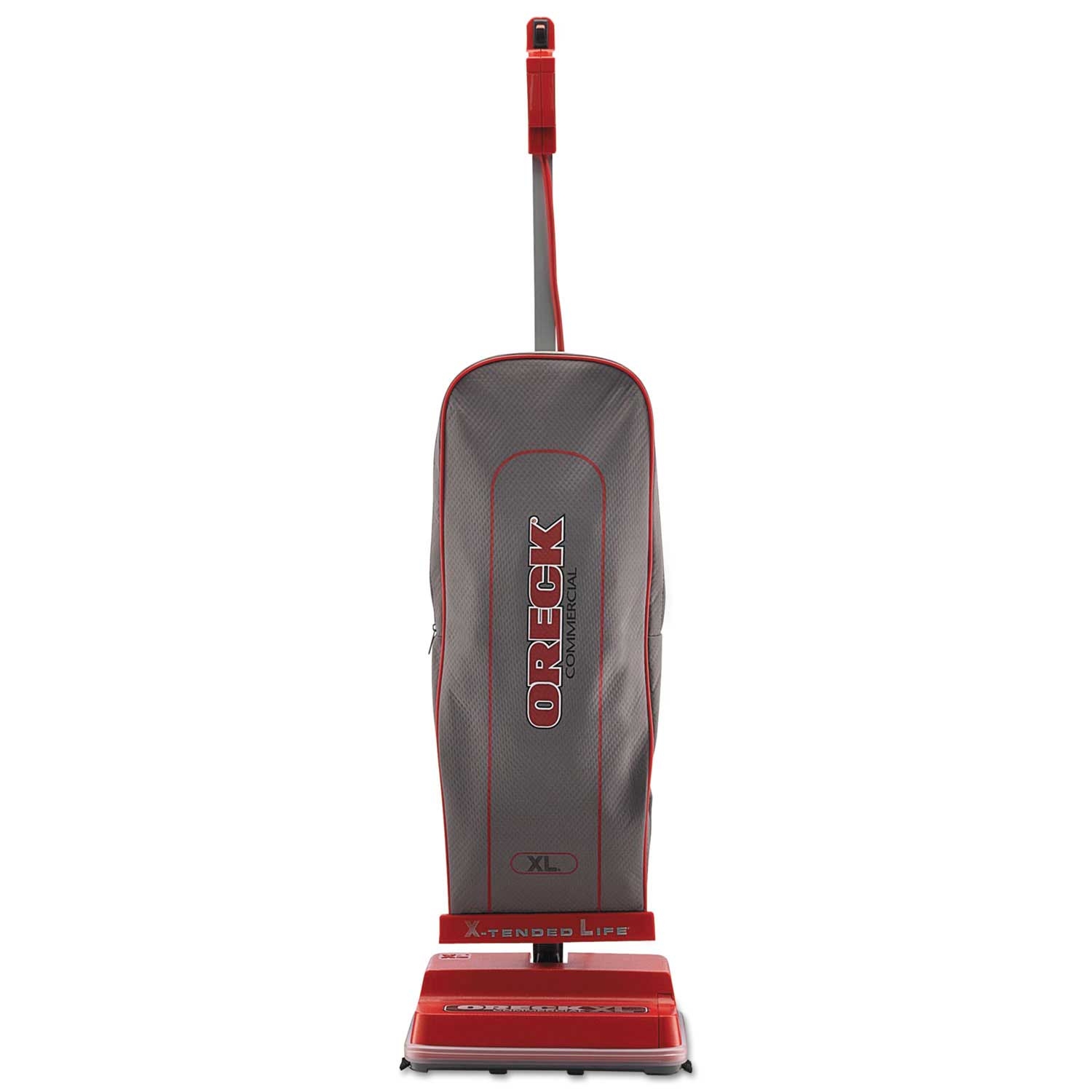 Oreck Commercial Plastic Red / Gray Upright Vacuum with High Filtration Bag, 120 Volt