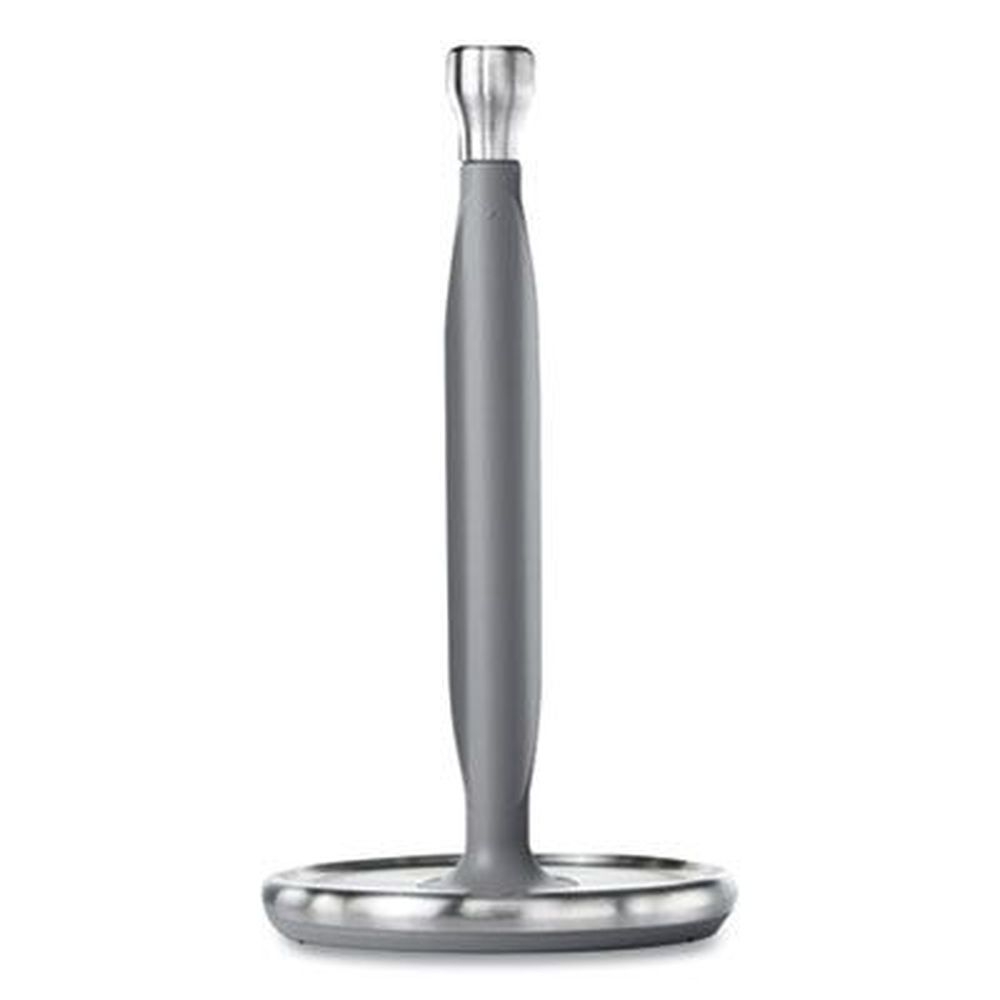 OXO Gray/Silver Stainless Steel Good Grips Steady Paper Towel Holder, 8.1 x 7.8 x 14.5 inch