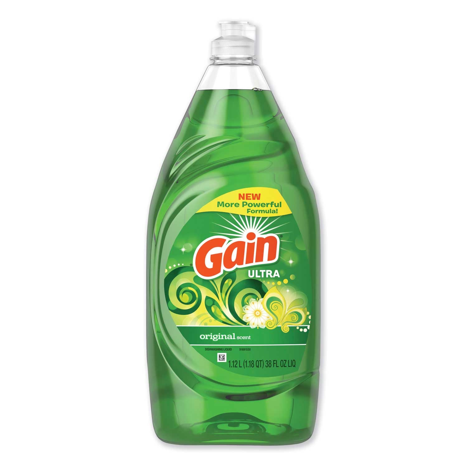 Gain Original Scent Dishwashing Liquid, 38 Ounce -- 8 per case