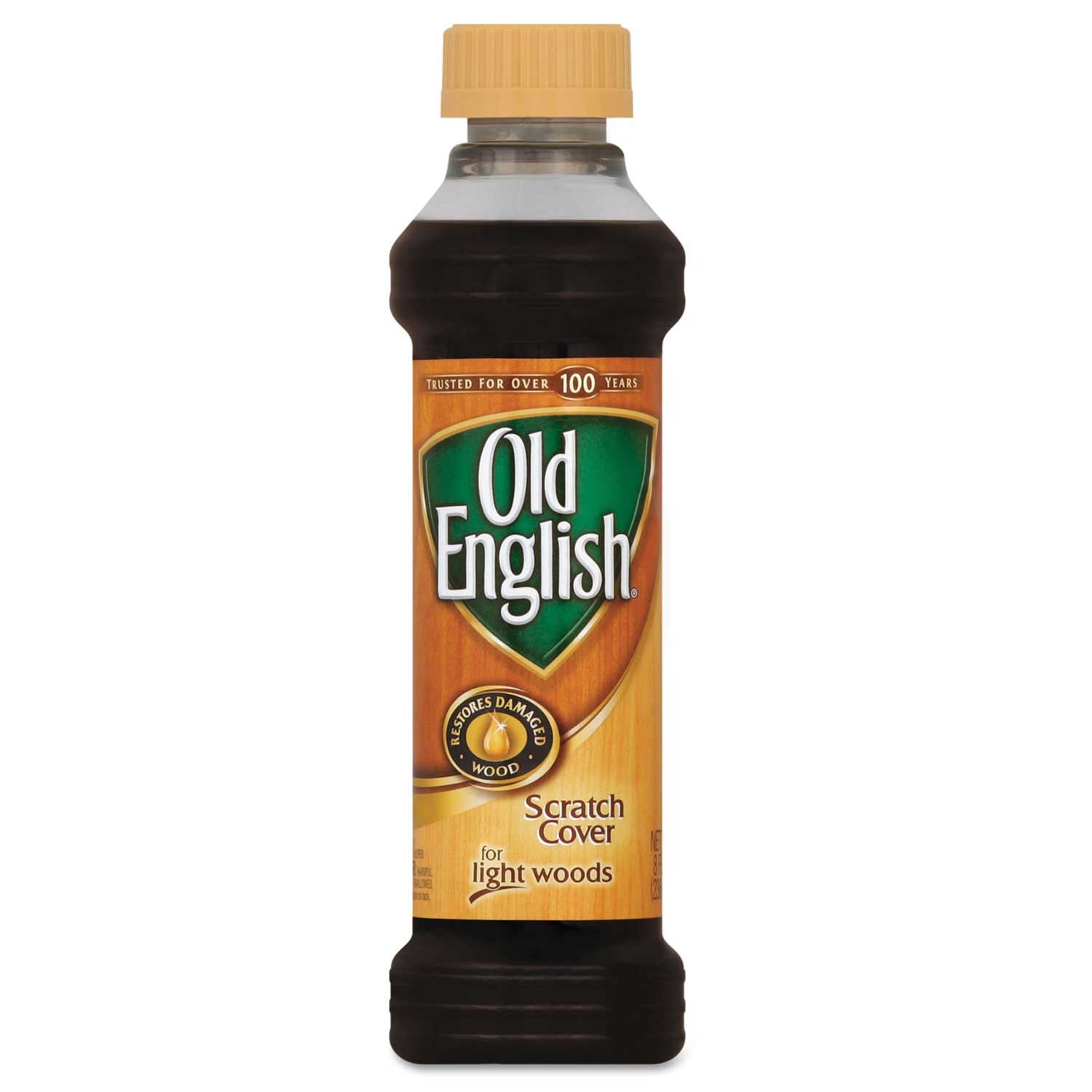 Old English Scratch Cover Polish for Light Wood, 8 Ounce Bottle