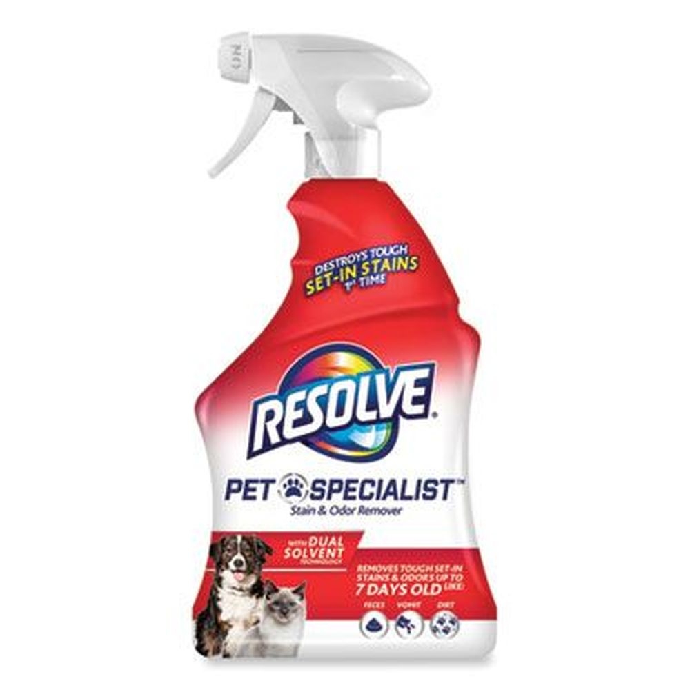 RESOLVE Citrus Pet Specialist Stain and Odor Remover, 32 Ounce Trigger Spray Bottle -- 12 per case