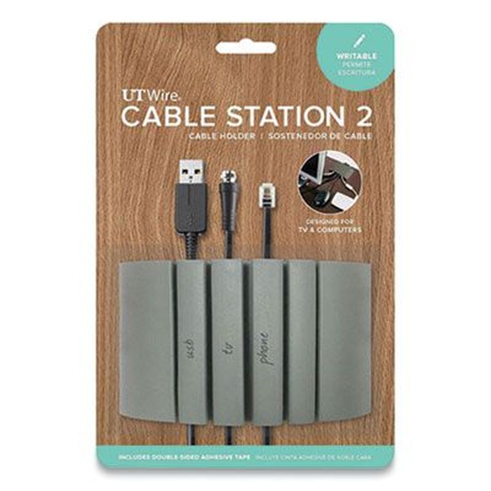 UT Wire Gray Cable Station 2, 4.75 x 2.75 inch