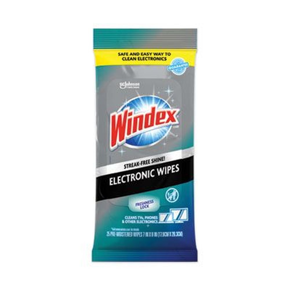 Windex Neutral Scent Electronics Cleaner Wipes, 25 count