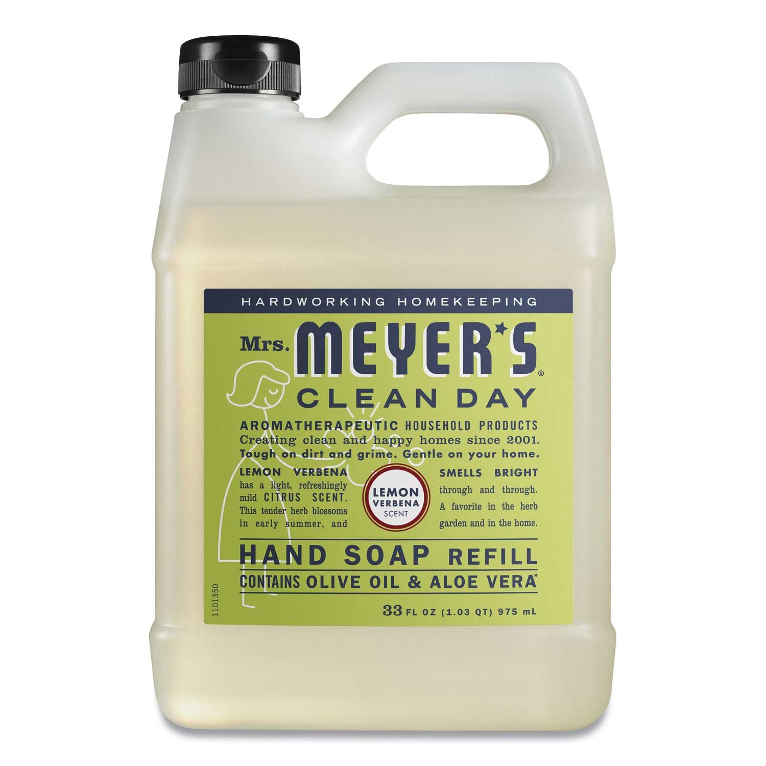 Mrs Meyers Clean Day Lemon Verbena Liquid Hand Soap Refill, 33 Ounce
