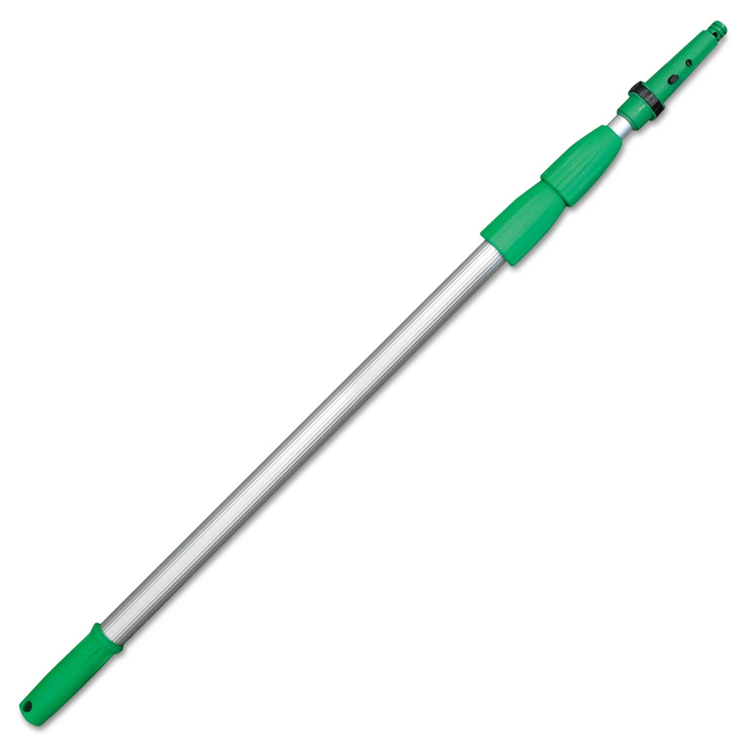 Unger OptiLoc Green/Silver Aluminum 3 Sections Extension Pole, 14 feet Length