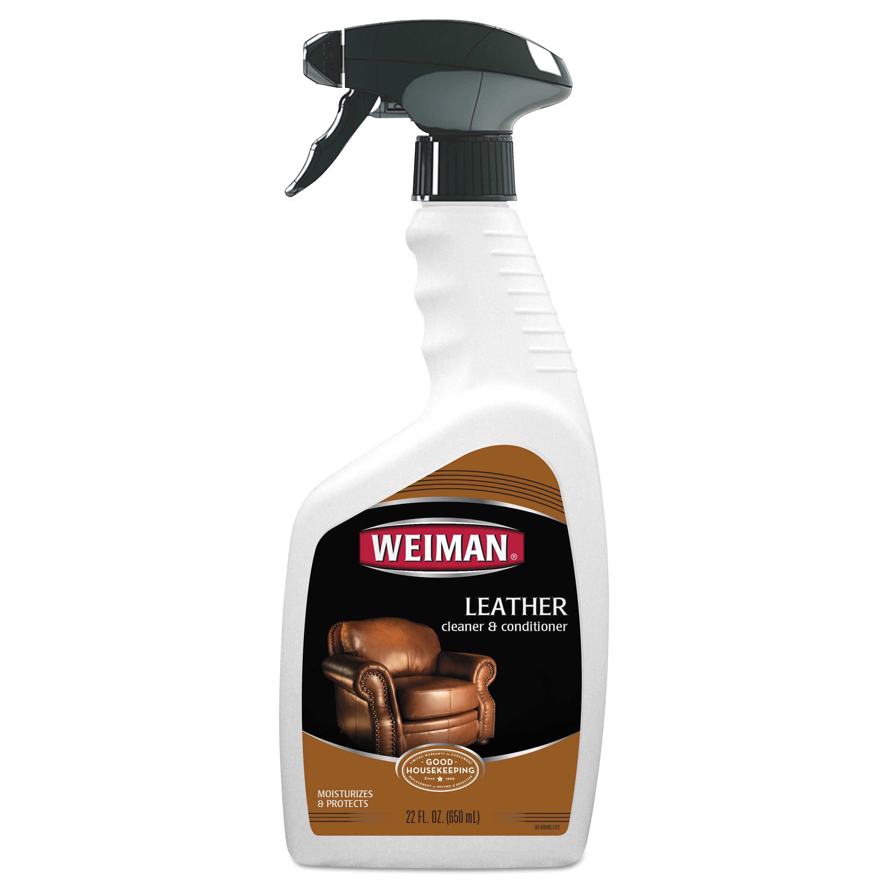 Weiman Floral Scent Leather Cleaner and Conditioner, 22 Ounce Trigger Spray Bottle -- 6 per case