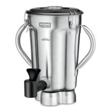 Waring Commercial Two Handle One Gallon Stainless Steel Container with Blade Assembly Lid and Spigot Only.