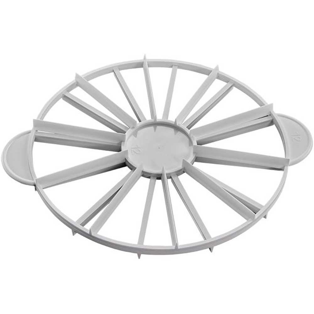 Winco Plastic White Double Sided Cake Marker -- 12 per case.