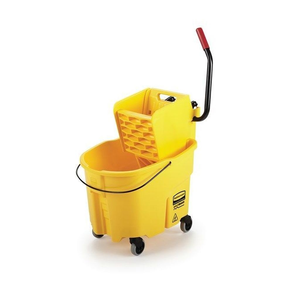 Wavebrake Yellow Side Press Bucket and Wringer