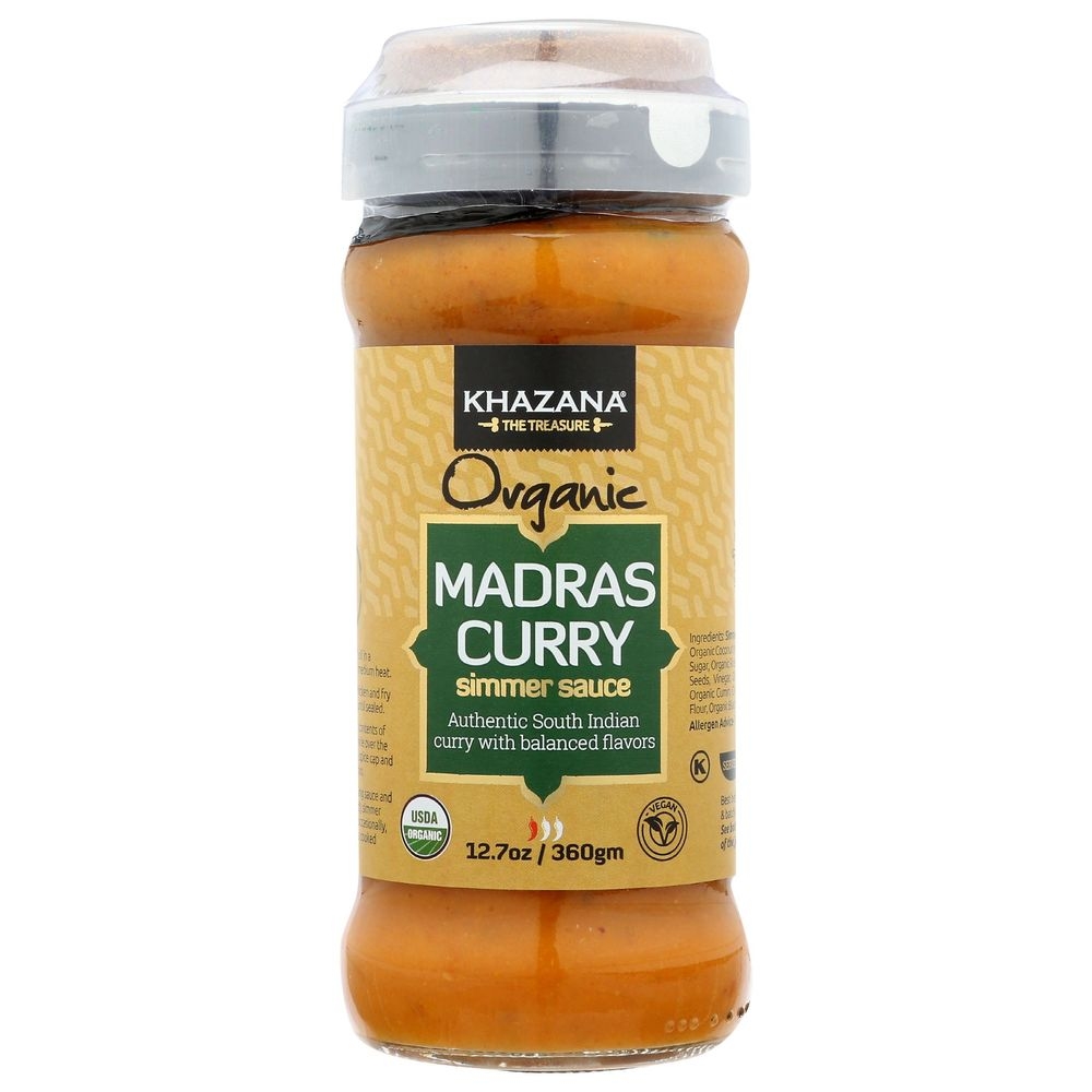 Organic Madras Curry Simmer Sauce