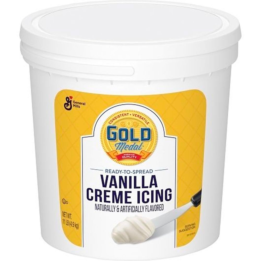 Gold Medal Vanilla Creme Ready To Serve Icing, 11 lbs -- 2 per Case