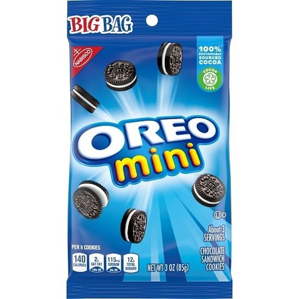 Kraft Oreo Mini Snack, 3 Ounce -- 36 per case.