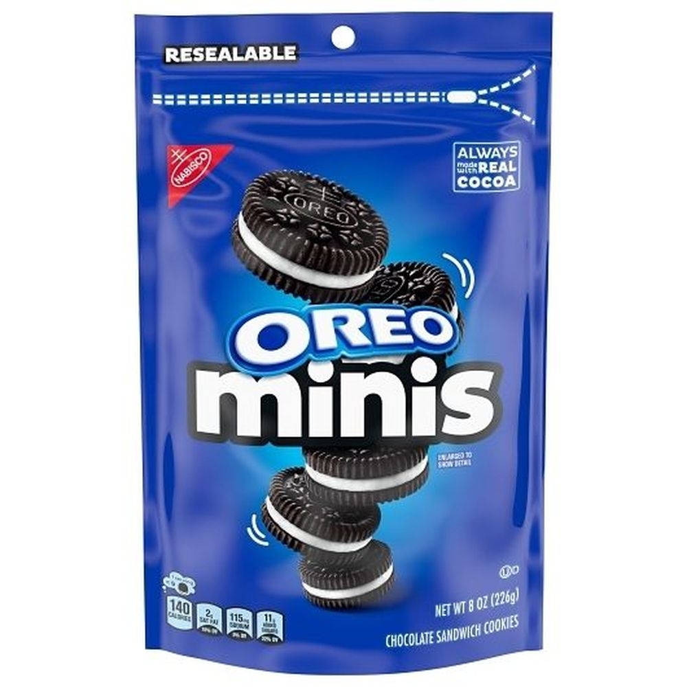 Oreo Mini Lunchbox Cookies Snak-Saks, 8 ounce -- 12 per case
