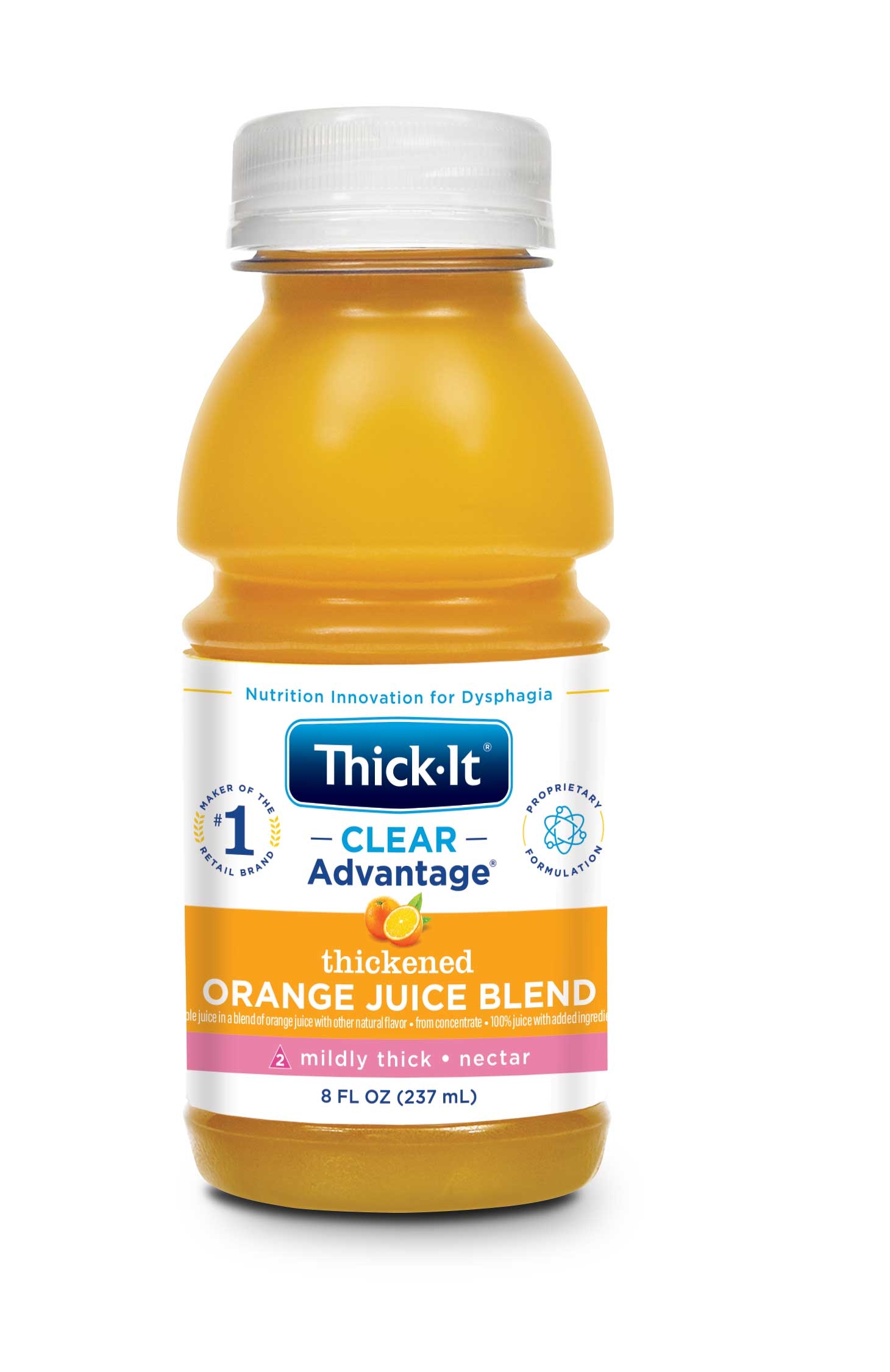 Thick It Aqua Care H20 Thickener Orange Juice Nectar, 8 Fluid Ounce -- 24 per case.
