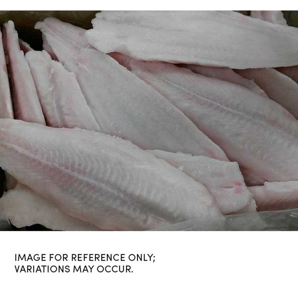 Frozen Seafood 7/9 Ounce Skinless Boneless Swai Fillet, 15 Pound.