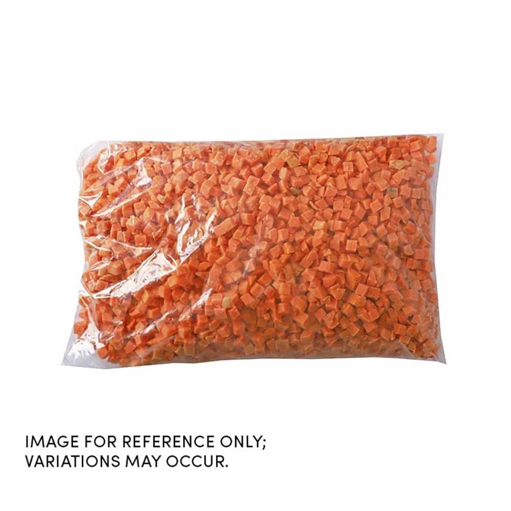 Commodity Vegetables Individual Quick Frozen 3/8 inch Diced Sweet Potato, 5 Pound -- 4 per case.