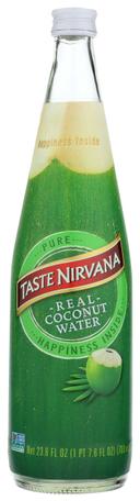 Taste Nirvana Real Coconut Water, 23.6 Fluid Ounce -- 6 per case.