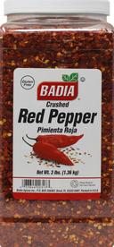 Badia Crushed Red Pepper, 3 Pound Bottle -- 4 per case