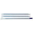 D and W Fine Pack Individually Wrapped Giant Blue Straw, 9 inch -- 1200 per case