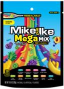 Mike and Ike Mega Mix Chewy Candy, 10 Ounce Stand Up Bag -- 8 per case.