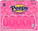 Peeps Pink Marshmallow Chicks - 10 count per pack -- 24 packs per case
