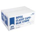 Royal Blue Stripe Classy Cap -- 1000 per case.
