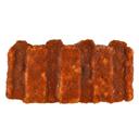 Kings Command Fully Cooked Pork Rib Shaped Patties with Bbq Sauce, 3 Ounce -- 80 per case.