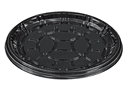 PartiPak PETE Black Round Everyday Tray, 12 inch -- 50 per case.