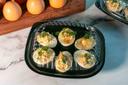 D and W Fine Pack Pet Black 6 Egg Tray with Dome Lid -- 416 per case.